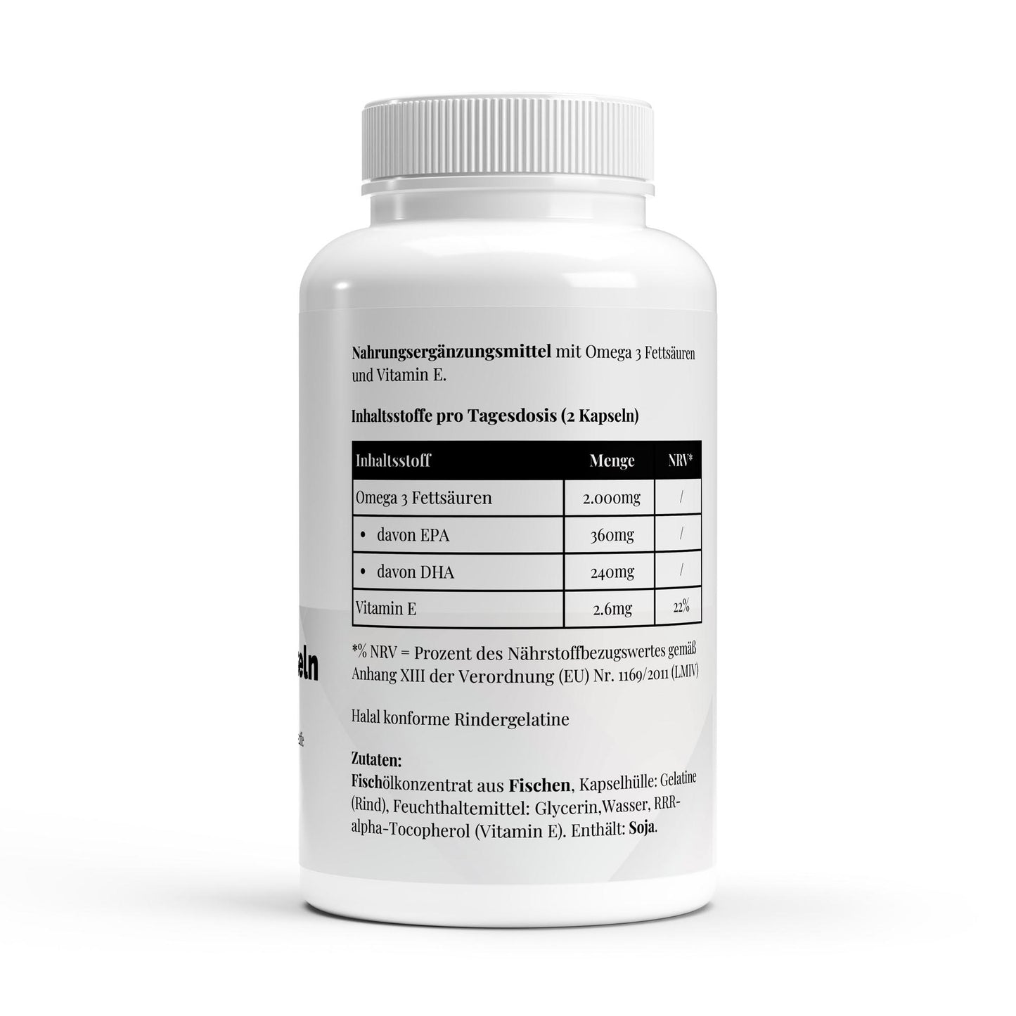 Omega 3 Triglyceride 18/12 (Halal Gelatine) - 140 Softgels